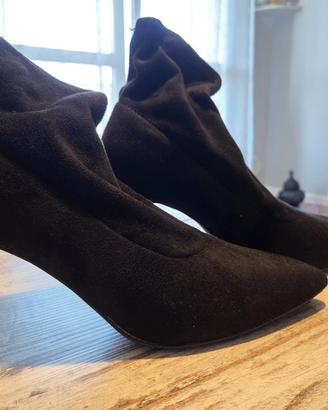Scarpe Donna stivaletto a calza con tacco