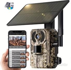 FOTOTRAPPOLA CON PANNELLO SOLARE E SIM (nuova)