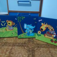 Tris quadretti da stanzetta