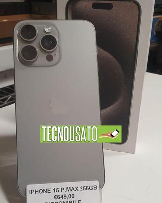 IPHONE 15 PRO MAX 256GB TITANIUM