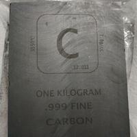 Lingotto 1 kg di carbonio .999