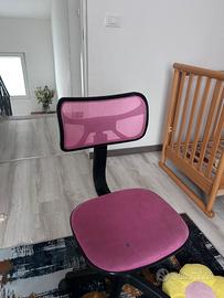 Sedia rosa per pc