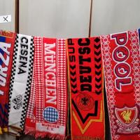 lotto sciarpe calcio 10 pezzi