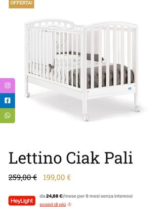 lettino bambini Pali