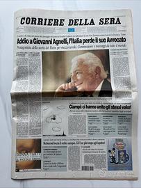 “MORTE GIOVANNI AGNELLI” - CORRIERE DELLA SERA