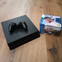 Play Station 4,  joypad, 8 giochi
