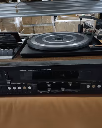 Giradischi con cassetta