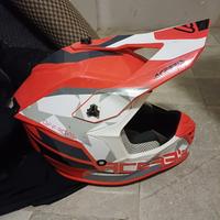 Casco motocross acerbid rosso taglia media