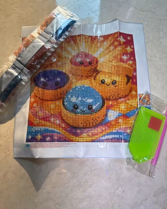 Kit pittura con diamanti con disegno squishy 2