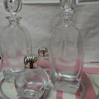 set bottiglie in vetro 