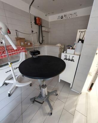 Tavolo tondo per toelettatura 