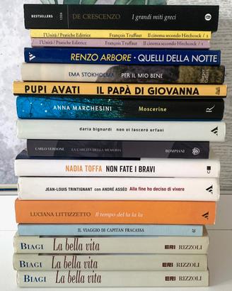 Libri di autori di cinema spettacolo tv ecc