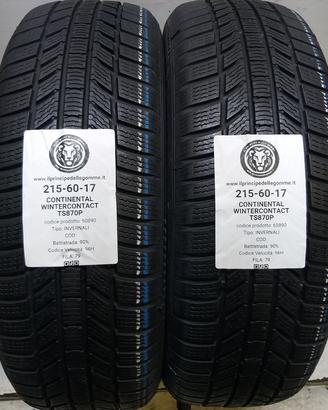 2 GOMME 215 60 17 CONTINENTAL A60890