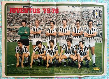 Maxi Poster Juventus 1975 76 Intrepido Vintage