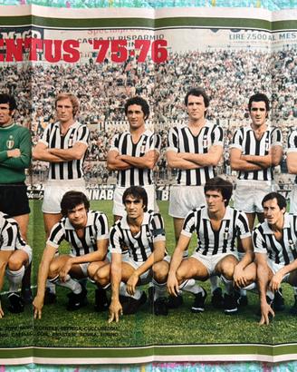 Maxi Poster Juventus 1975 76 Intrepido Vintage