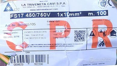 Cavo messa a terra 10 mmq