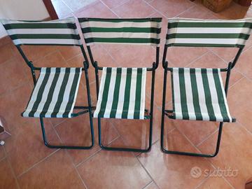 Sedie da pescatore richiudibili