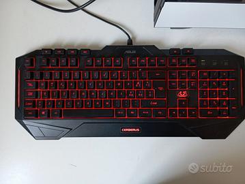 Asus Cerberus Gaming Tastiera USB Retroilluminata 