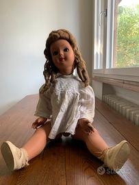 Bambola grande dell’800 “fatta a mano”