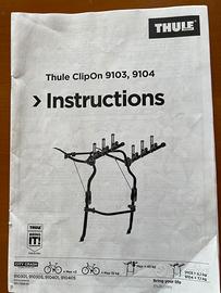 Porta biciclette Thule Clipon 9103,9104.