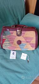 Borsa da medico kilim e cuoio