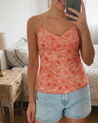 Top/sottogiacca Tommy Hilfiger in seta e cotone