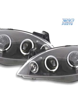 FARI PER OPEL CORSA C 00-06 ANGEL EYES LED FONDO N