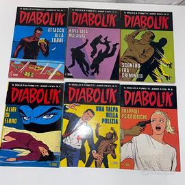 Fumetti Diabolik - Anno XXVII - N.1/2/3/4/5/6/8