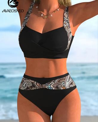 Costume nero con inserti taglia L