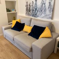 Divano lineare tessuto