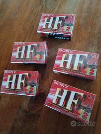audiocassette Sony HF 90 formato 2 pack