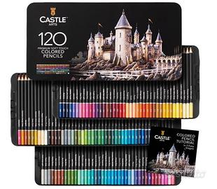 Castle Art Supplies Set di 120 Matite Colorate