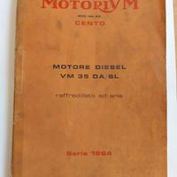 Manuale Motore Diesel VM 35 DA/SL - Serie 1964