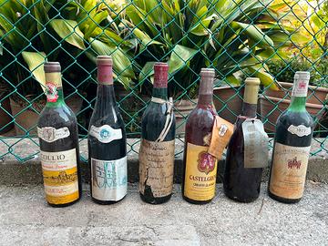 bottiglie di vino da collezione