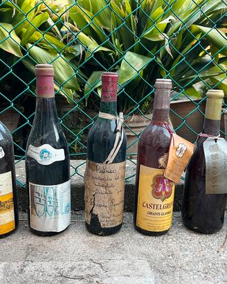 bottiglie di vino da collezione