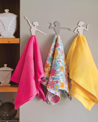 3 Ganci Grandi per canovaccio cucina