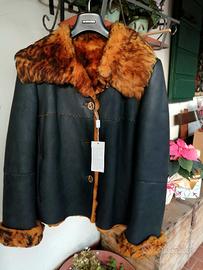 Giacca pelle Shearling vintage m/l