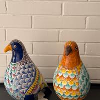 Ceramiche piccioni dipinti a mano