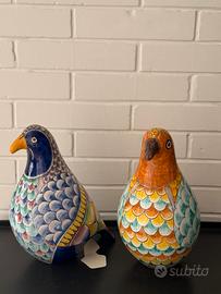 Ceramiche piccioni dipinti a mano