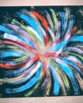 Quadro moderno dipinto a mano 