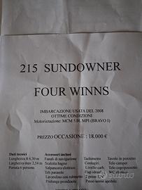  215 Sundowner Four Winns