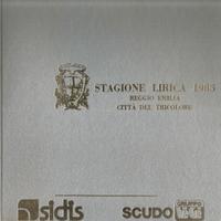 Stagione lirica 1985 Reggio Emilia