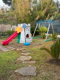 Castello scivolo chicco e altalena