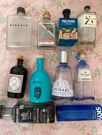 Bottiglie da gin tequila vuote