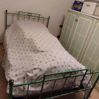 LETTO IN FERRO BATTUTO 1 P 1/2 LUNGHEZZA 210  CM