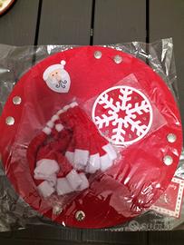 Set decorazioni tavola di Natale rosso