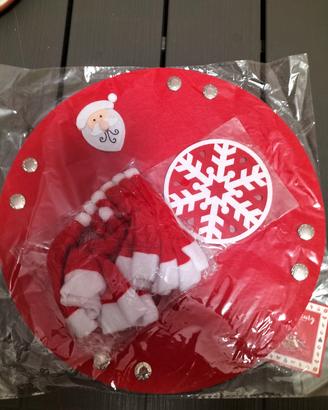 Set decorazioni tavola di Natale rosso