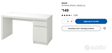 Scrivania IKEA Malm