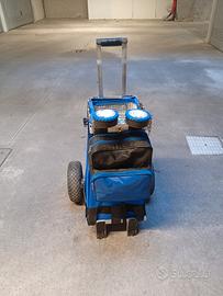 carrello porta trote + porta canne 8 posti 