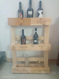 Portabottiglie di vino con un pallet